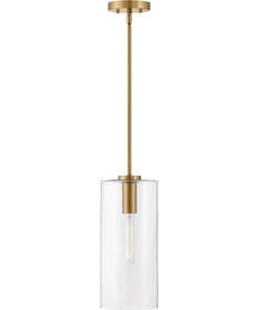 Lane 1-Light Extra Small Single Light Pendant in Lacquered Brass