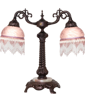 20" High Roussillon 2 Arm Table Lamp