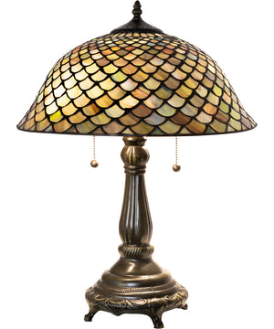 21" High Tiffany Fishscale Table Lamp