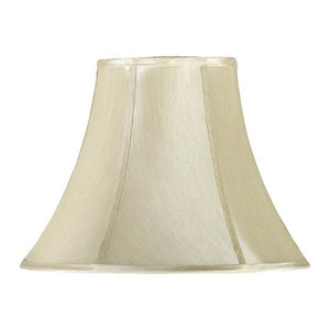 7x17x12 Cal Lighting Crème Fabric Bell Lamp Shade