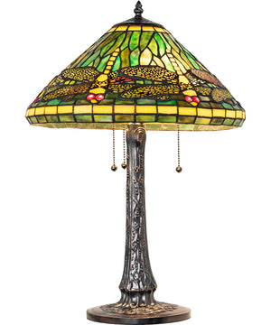 22" High Tiffany Dragonfly Table Lamp