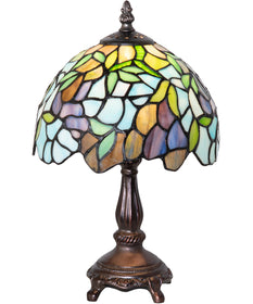 14" High Tiffany Wisteria Mini Lamp
