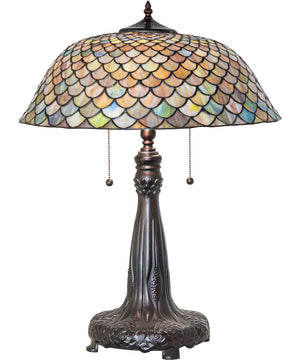 25" High Tiffany Fishscale Table Lamp