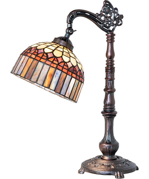 20" High Tiffany Candice Bridge Arm Table Lamp