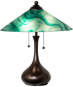 21" High Metro Mente Swirl Table Lamp