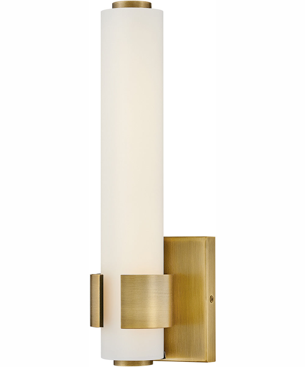 Aiden LED-Light Small LED Sconce in Lacquered Brass