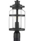 Haslett 1-Light Post Lantern Textured Black
