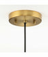 Markor 1-Light Ecru Linen Shade Transitional Pendant Brushed Nickel;Matte Black;Vintage Brass