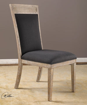 41"H Encore Dark Gray Armless Chair