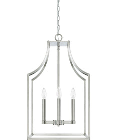 Wright 4-Light Foyer In Polished Nickel