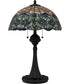 Tiffany Small 3-light Table Lamp Matte Black
