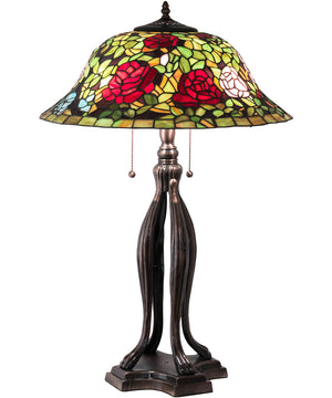 30" High Tiffany Rosebush Table Lamp
