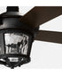 Smyrna Indoor/Outdoor 52" 5-Blade Ceiling Fan Forged Black