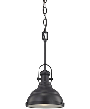 Blakesley 1-Light Pendant Oil Rubbed Bronze/Frosted Glass