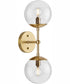 Atwell 2-Light Mid-Century Modern Wall Sconce Brushed Bronze