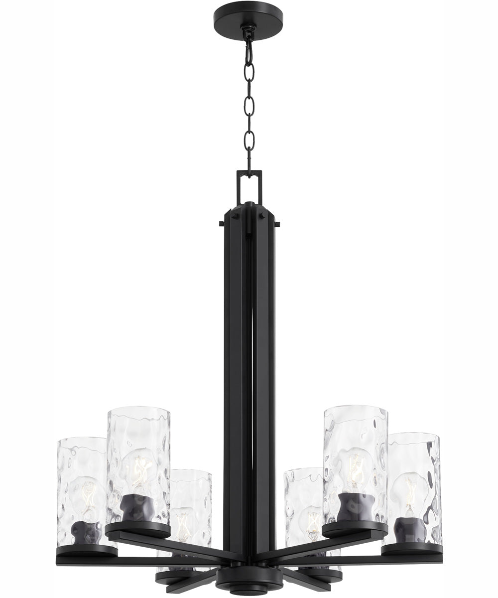 Steinway 6-light Chandelier Matte Black
