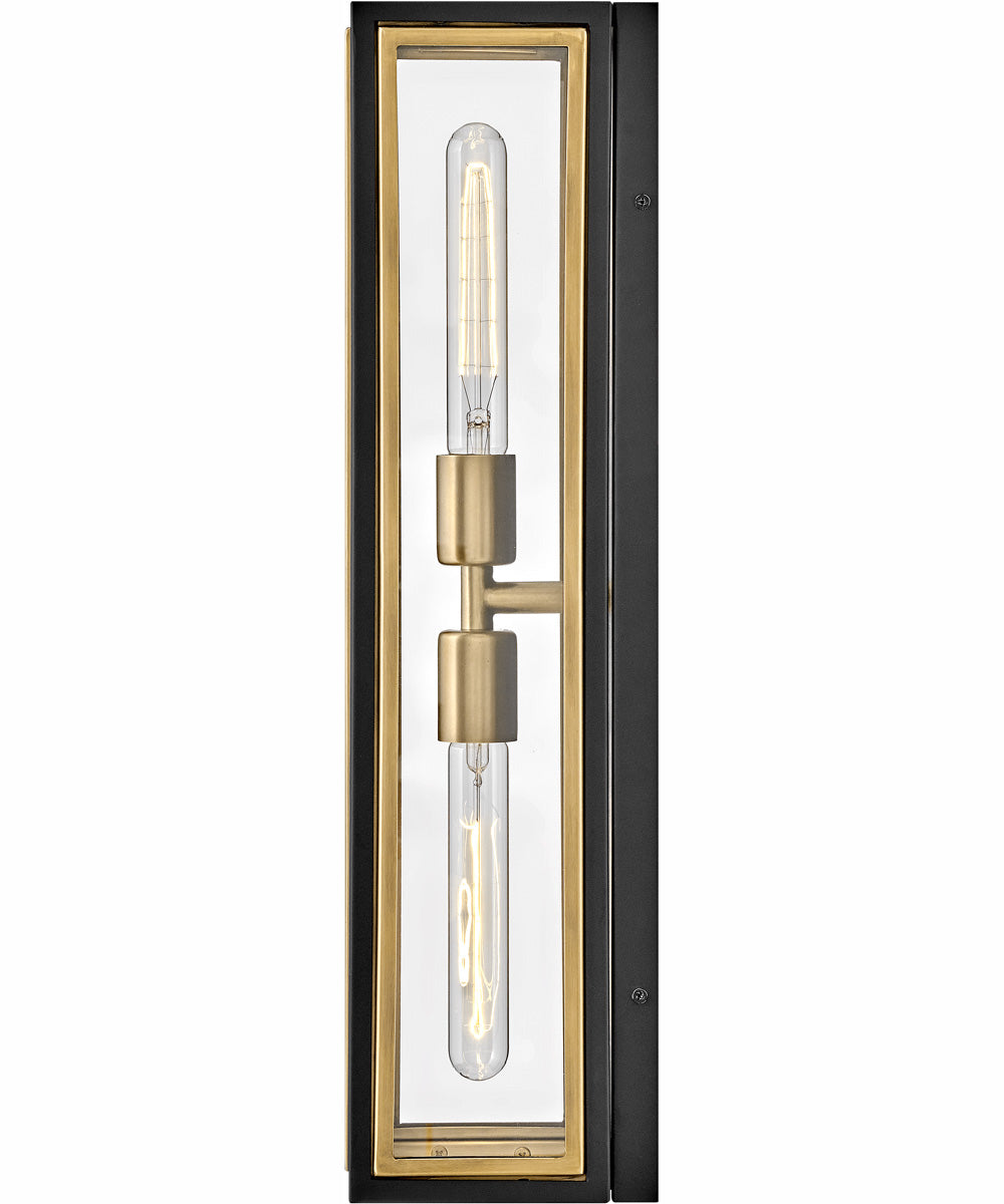 Shaw 2-Light Two Light Sconce in Black