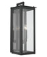 Hunt 4-Light Outdoor Wall Mount In Black With Clear Glass
