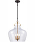 Davenport 17'' Wide 3-Light Pendant - Brushed Antique Brass