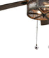 Soccer Ball Ceiling Fan Pull, 2.25"h with 12" Antiqued Brass Chain