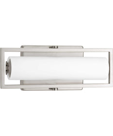 Frame LED 12" Linear Vanity Light Brushed Nickel