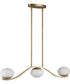 Wallace 32'' Wide 3-Light Integrated LED Linear Chandelier - Brushed Gold