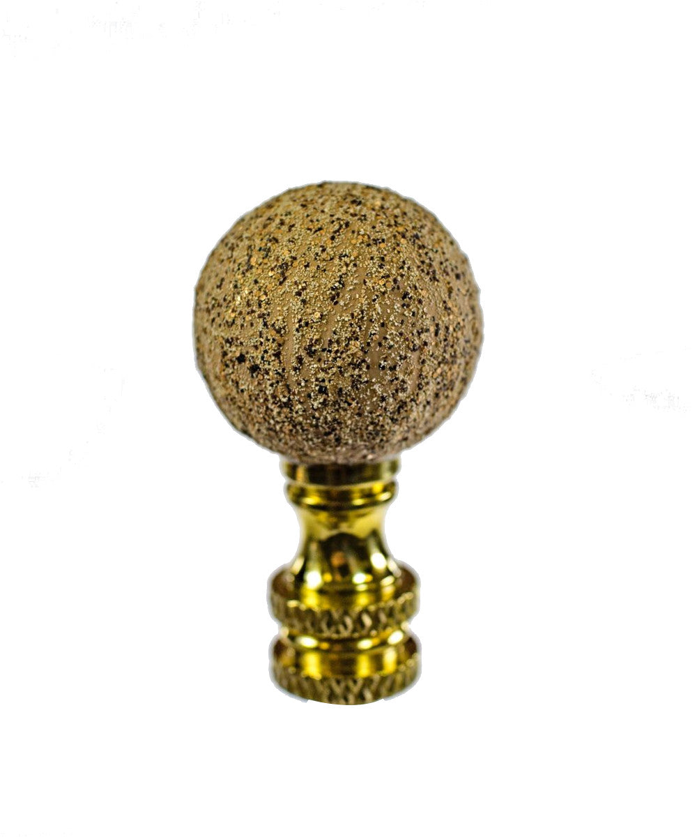 Ceramic Stone Sand Ball Lamp Finial 1.85"h