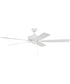 Super Pro 60 Ceiling Fan (Blades Included) White