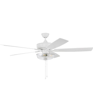 Super Pro 101 Clear Bowl Light Kit 3-Light A - series Ceiling Fan (Blades Included) White