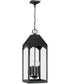 Burton 4-Light Outdoor Hanging-Lantern Black