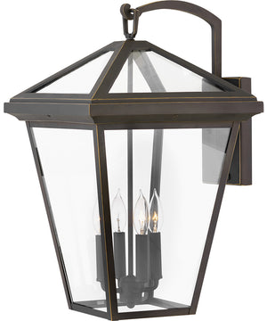 Alford Place 4-Light Extra Large Outdoor Wall Mount Lantern in Oil Rubbed Bronze