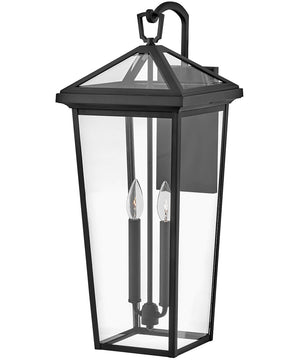 Alford Place 2-Light Medium LED Outdoor Wall Mount Lantern in Museum Black