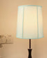 14"W x 15"H Drum Lampshade with Piping Eggshell