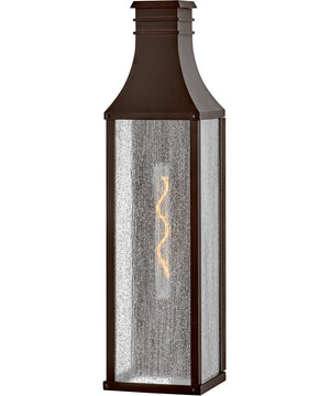 Beacon Hill 1-Light LED Tall Wall Mount Lantern in Blackened Copper
