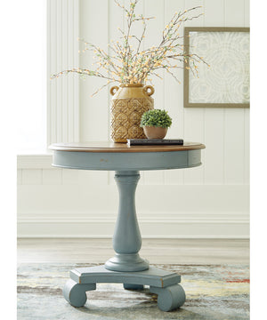 Mirimyn Accent Table Teal/Brown