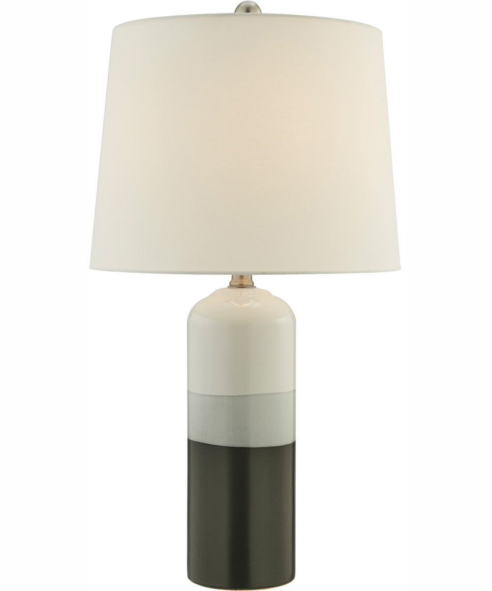 Neena 1-Light 2 Pack-Table Lamp Ceramichrome/ White Linen Shade
