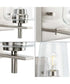 Calais 1-Light New Traditional Clear Glass Bath Vanity Light Brushed Nickel