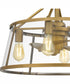 Barlow 4-light Fandelier Weathered Brass