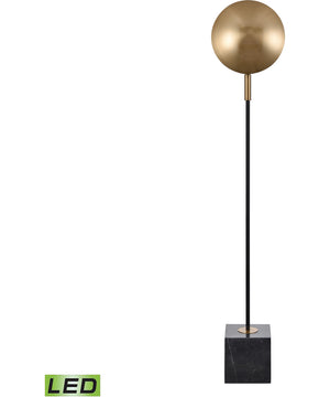 Addy 58'' High 1-Light Floor Lamp - Aged Brass - Includes LED Bulb