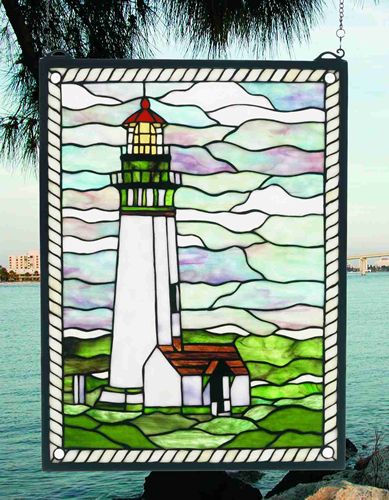 20"H x 15"W Yaquina Head Lighthouse Window
