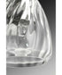 Anjoux 1-Light Clear Water Glass Luxe Bath Vanity Light Antique Bronze