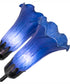 24" Wide Blue Tiffany Pond Lily 7 Light Chandelier