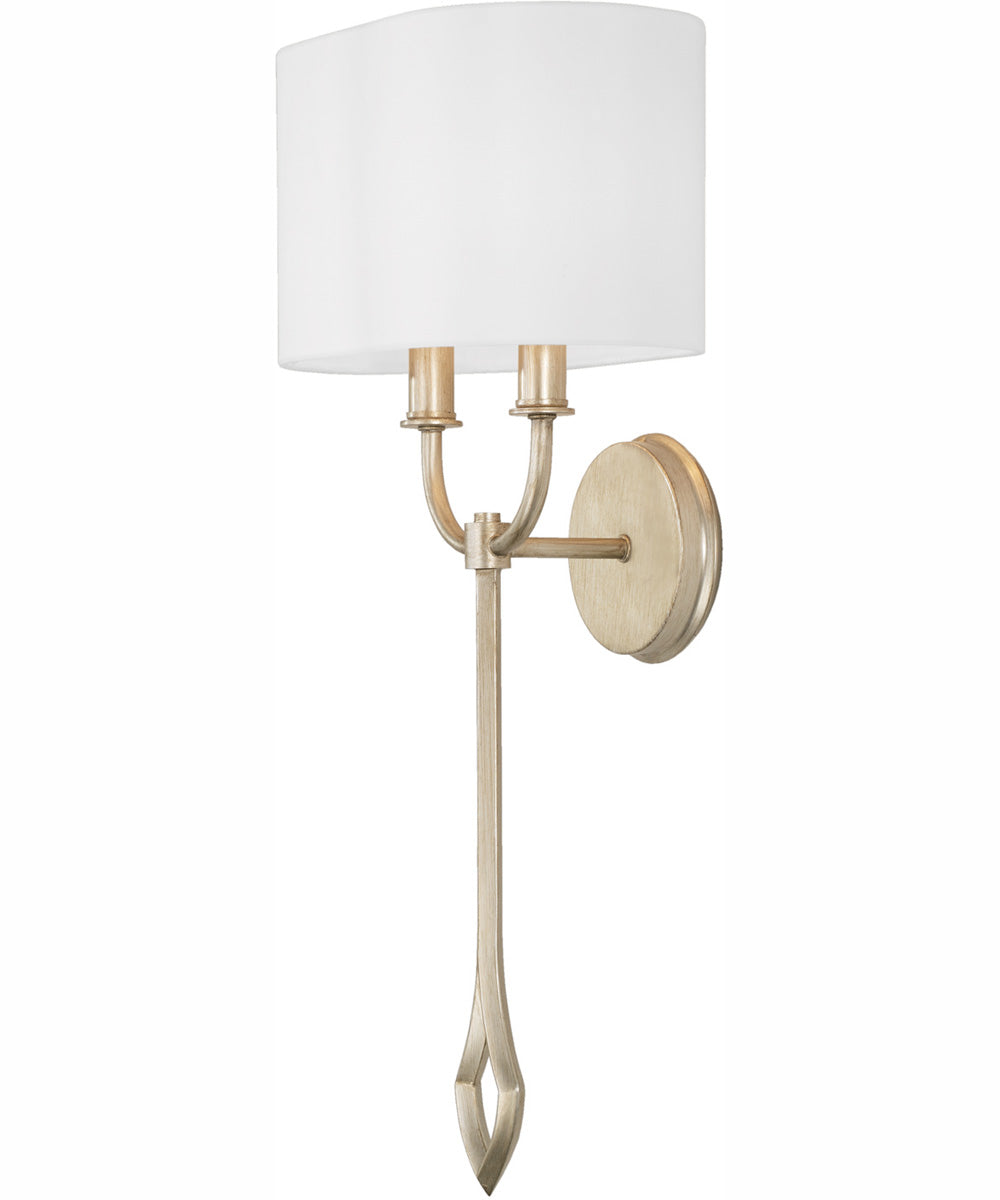 Claire 2-Light Sconce Brushed Champagne