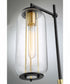 Hagen 1-Light Table Lamp Black/Antique Brass/Clear Glass Shade