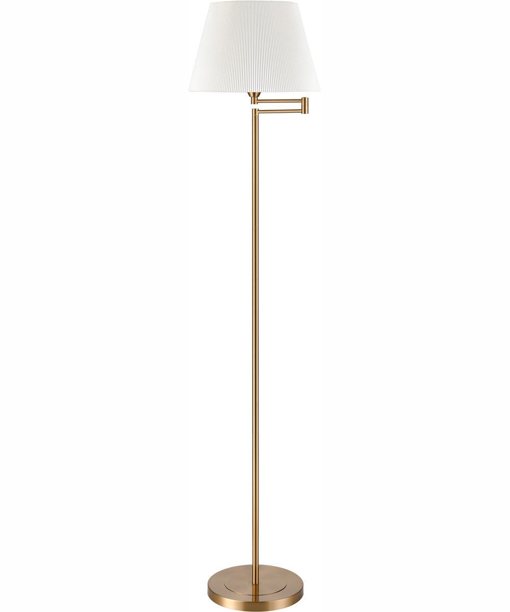 Scope 65'' High 1-Light Floor Lamp - Aged Brass