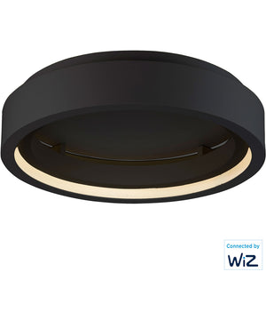 iCorona 24 inch LED Flush Mount WiZ Color Black