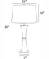 Gavino 2-Light 2 Pack-Table Lamp Brushed Nickel/Black/Fabric Shade With Usb