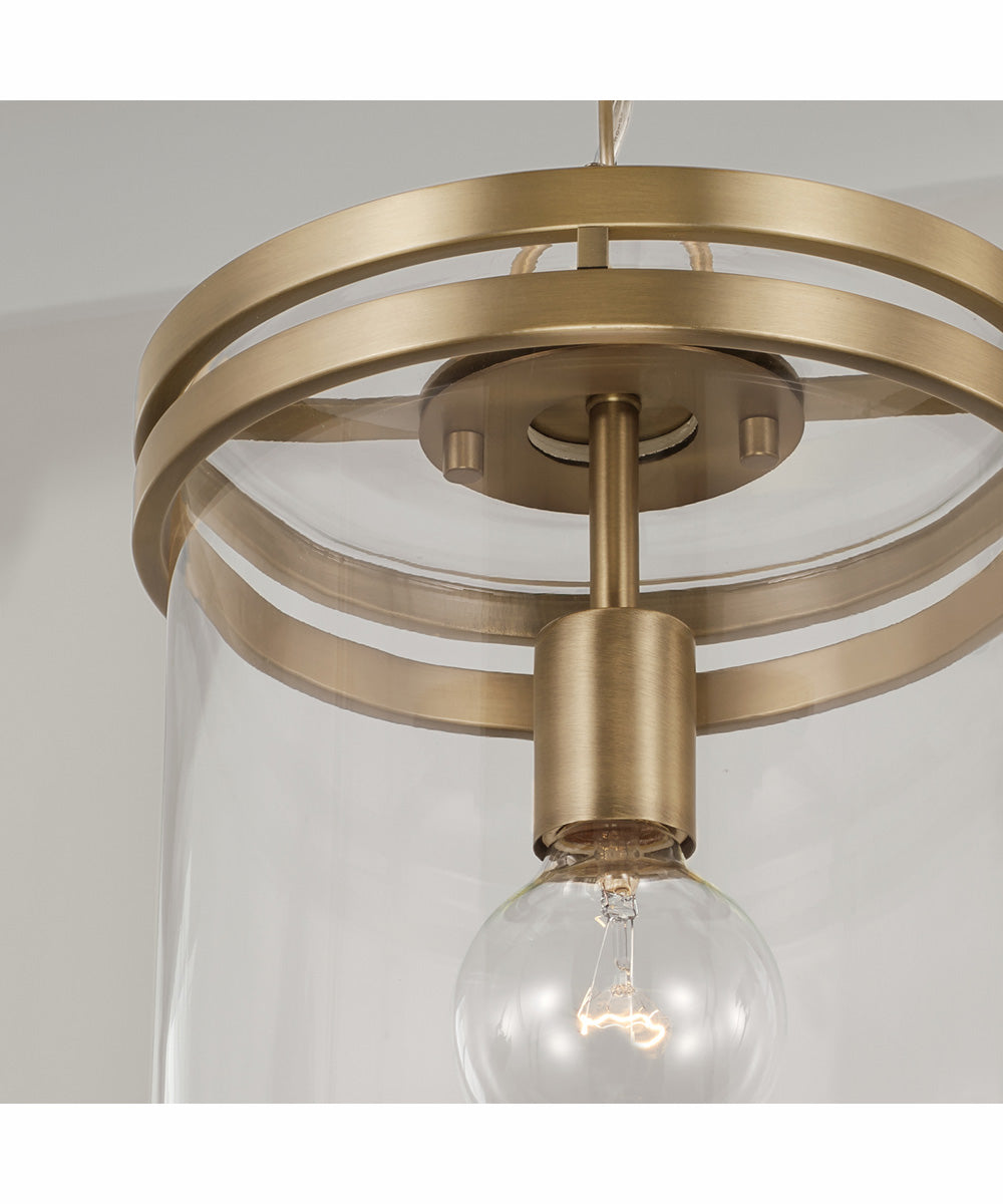 Fuller 1-Light Pendant Aged Brass