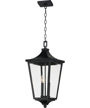 Sutton Place VX 2-Light Outdoor Hanging Lantern Black