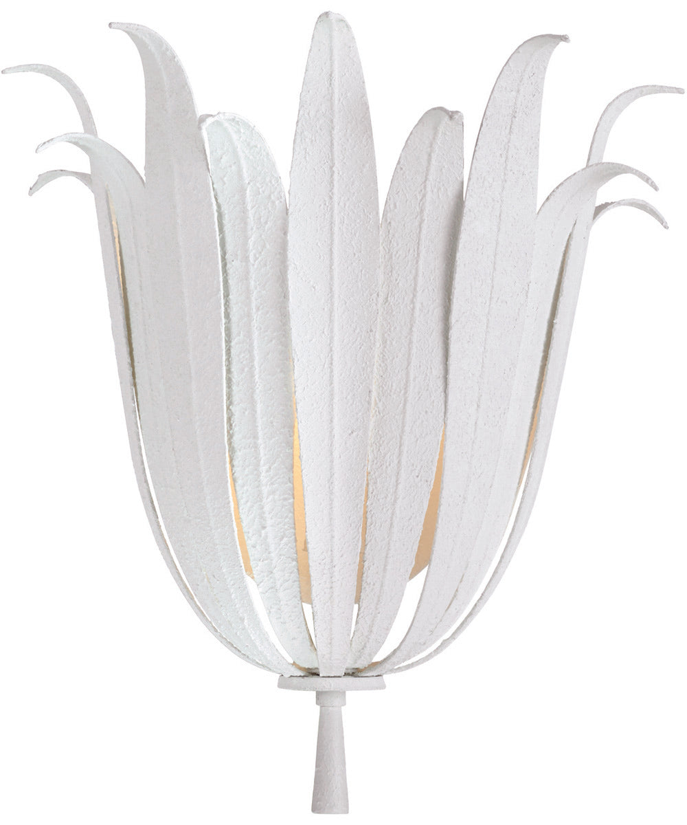 Eden 1-Light Sconce Textured White